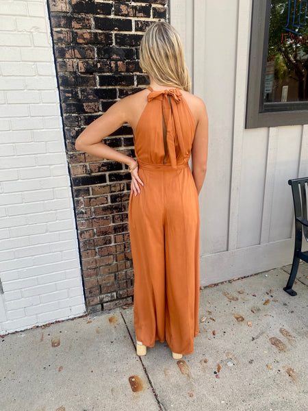Dreaming of You Jumpsuit, Rust