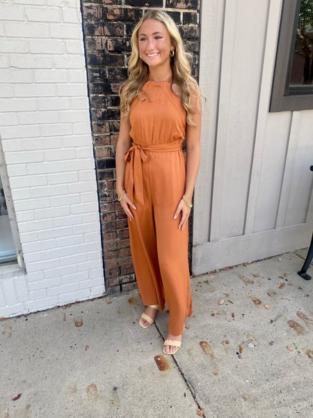 Dreaming of You Jumpsuit, Rust
