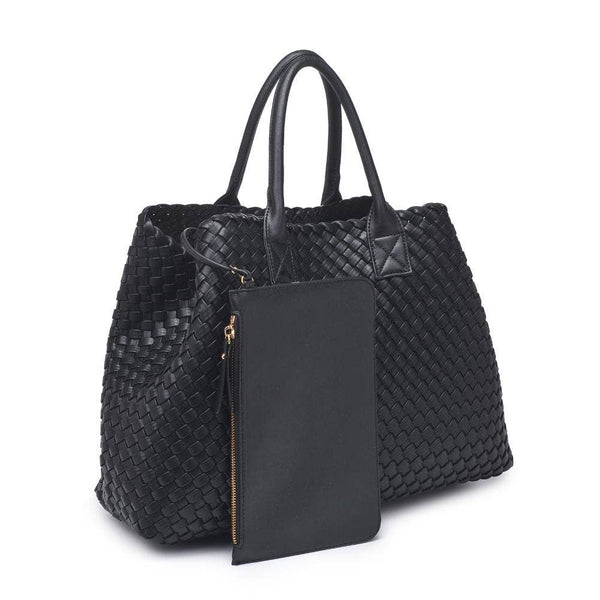 Ithaca Woven Vegan Leather Tote