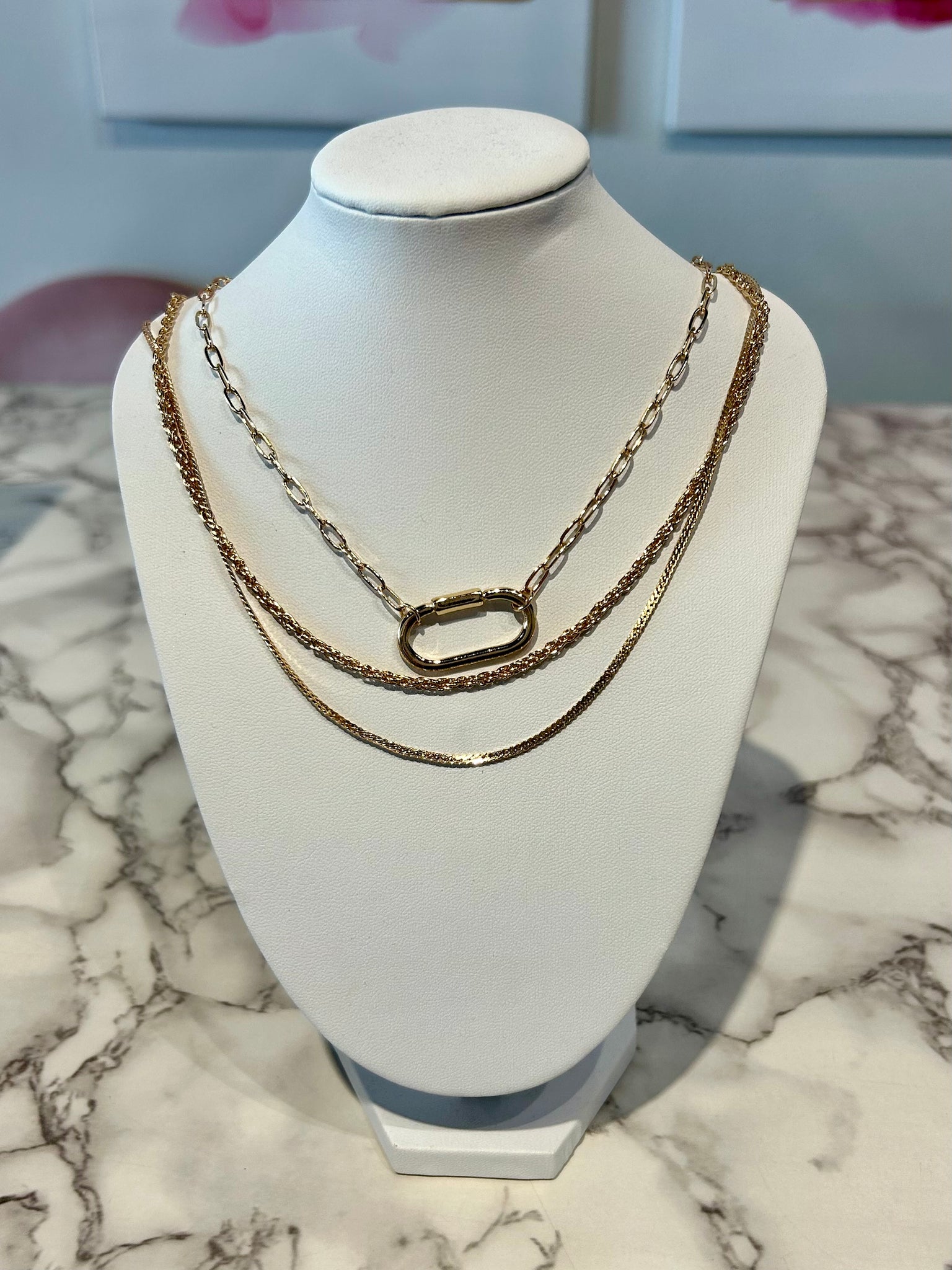 Madi Necklace, Gold