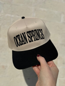 Ocean Springs Vintage Hat, Black