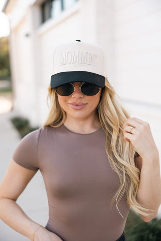 Mommin’ Black Vintage Trucker Hat