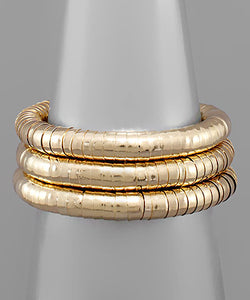 Slinky Bracelet Set, Gold