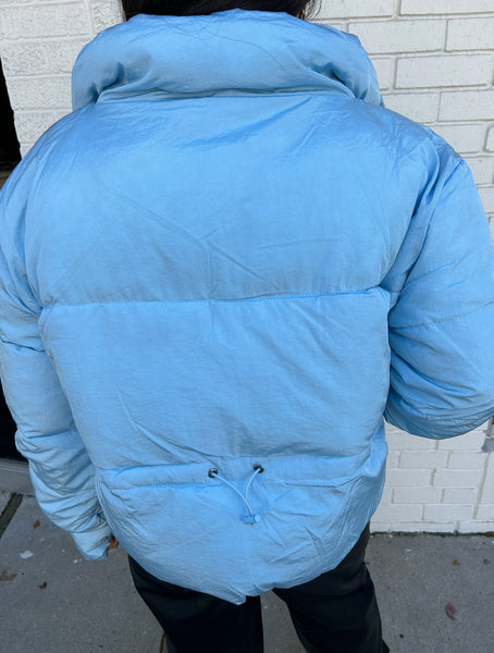 Trend Setter Puffer Jacket, Sky Blue