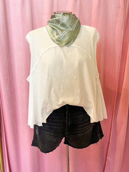 RESTOCK: Simply the Cutest Mock Neck Top, Ivory
