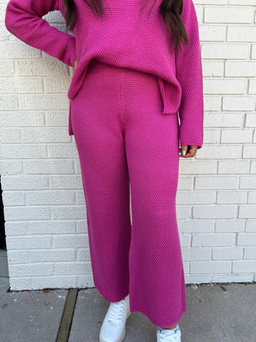 Meant to Be Sweater Pants, Magenta