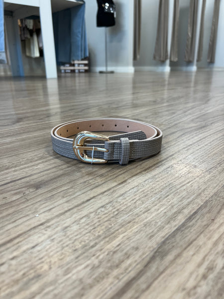 Skinny Metal Buckle Belt