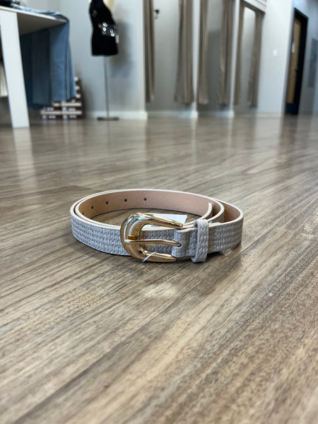 Skinny Metal Buckle Belt