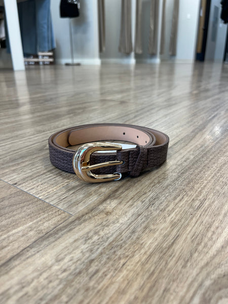 Skinny Metal Buckle Belt