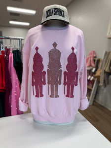 Nutcracker Crewneck, Pink