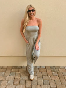 Effortless Energy Flare Jumpsuit, Grey