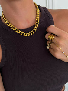 Chunky Gold Chain Necklace