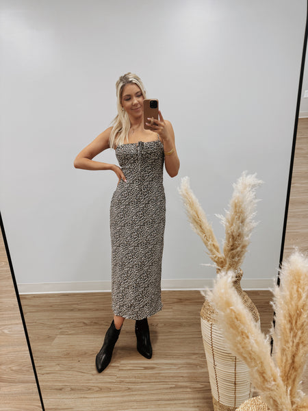 On the Prowl Leopard Maxi Dress