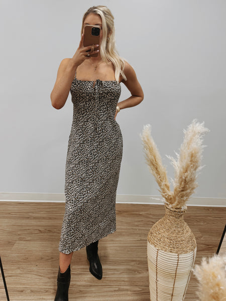 On the Prowl Leopard Maxi Dress