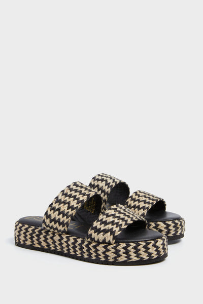 Borderline Platform Sandal, Black Multi