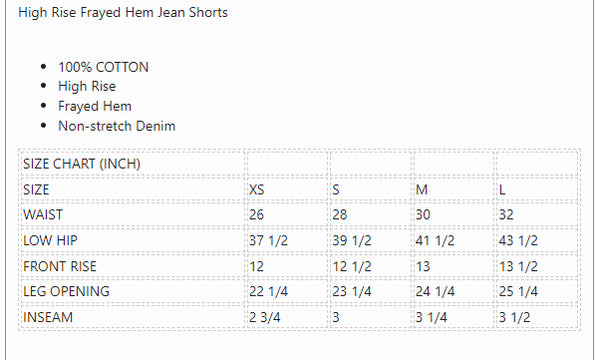 High Rise Ripped Frayed Hem Denim Shorts